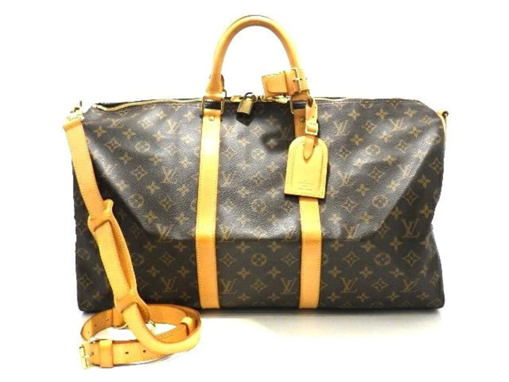 LOUIS VUITTON Keepall Bandouliere Boston Bag Monogram